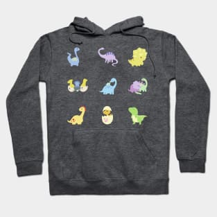 Dinosaur Illustrations Sticker Pack Hoodie